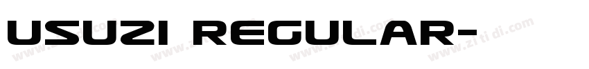 Usuzi Regular字体转换